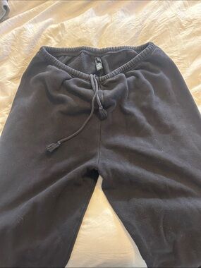 SKIMS Black Drawstring Sweatpants